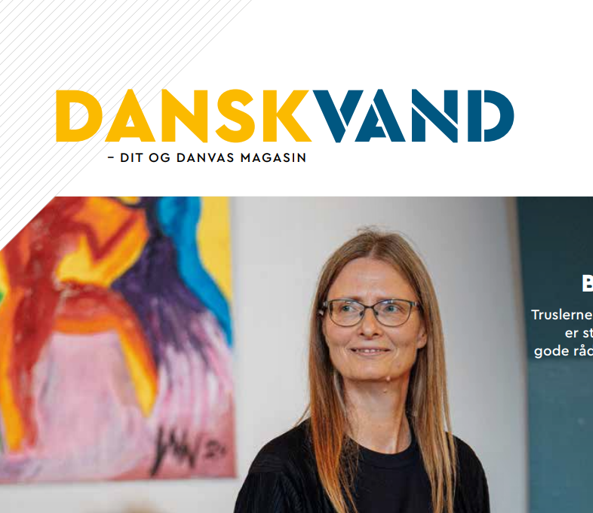 Forside snip af DANSKVAND april 2025